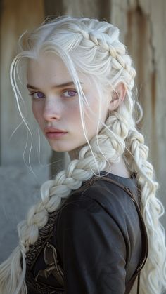 Long White Hair, Softball Hairstyles, Targaryen Aesthetic, Gra O Tron, Cute Box Braids Hairstyles, Weft Hair Extensions, Hair Reference, Curly Hair Tips, Hair Weft