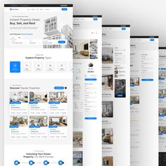 the website design is designed to look like it could be used for real estate listing