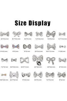 48Pcs Bow Nail Charms Silver Diamond 3D Alloy Bow Nail Art Decoration for Women DIY Crafts Handmade Nail Designs Salon Accessories Supplies Bow Nail Art, Bow Nail, Design Salon, Women Diy, Crafts Handmade, Nail Art Decorations, Silver Diamonds