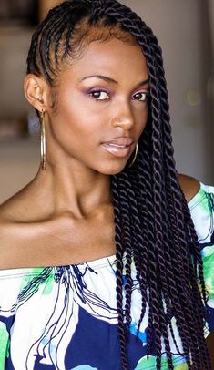 Jumbo Box Braids, Twist Braid Hairstyles, Flat Twist, Braided Hairstyles For Black Women, American Woman, Trending Hairstyles