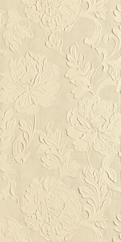 an image of a white wallpaper with floral designs on it's side and the bottom