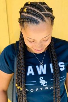 Cornrows Ideas, Sunkissed Hair, Cornrows Braids For Black Women, Mom Cut, Chunky Highlights, Hair Brunette