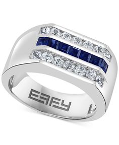 in stock Latest Gold Ring Designs, Gents Ring, Gold Ring Designs, Men's Rings, Blue Rings, White Sapphire, Signet Ring, Free Jewelry, Personalized Jewelry