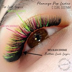 Colored Lashes Extensions, Lash Extensions With Color, Eyelash Inspiration, Eyelash Mapping, Color Lash Extensions, Color Eyelash Extensions, Lash Babe, Color Mascara, Lash Brand