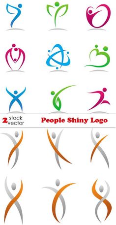 the logos for people shiny logo