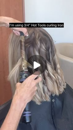 Curled Under Hair, Curling Hair Tutorial Step By Step, Asian Hair Curls Waves, How To Beach Curl Your Hair, Hairstyles Curls Medium, Curls With Different Size Barrels, .75 Inch Curling Iron Curls, Trendy Curled Hair, Curl Hair Fast And Easy