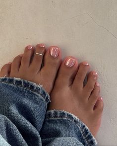 Gel Toe Nails, Toe Nail Color, Summer Toe Nails, Pink Nail, Manicure Y Pedicure, Funky Nails, Chic Nails