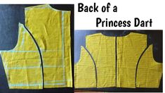 the back of a princess's dress made out of yellow fabric