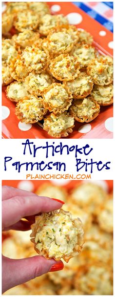 an image of artichoke parmesan bites