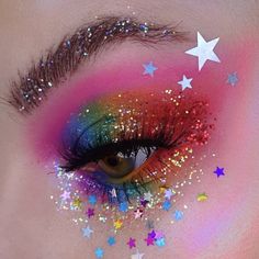 Pride Stuff, Kawaii Makeup, Makijaż Smokey Eye, Eye Makeup Designs