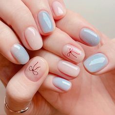 Ideas for the summer-travel Korean Nail Art Blue, Txt Nails, Uñas Coquette, Nails Collection, Chan Chan, Korean Nail Art, Nail Painting, Soft Gel Nails, Korean Nails