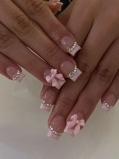 Click on the link to check trendy nails in 2024! Short Nails Gems, Short Polygel Nails Design, Short Polygel Nail Ideas, Cutesy Nails, Charms Nails, Girly Acrylic, Cute Short Nails, Nagel Tips, Easy Nails