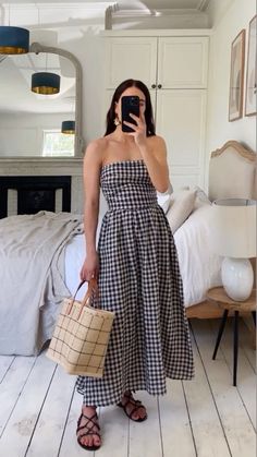 Couture Mode, American Beauty, Gingham Dress, Looks Vintage, Spring Summer Outfits, Outfits Casuales, Look Fashion, Summer 2024