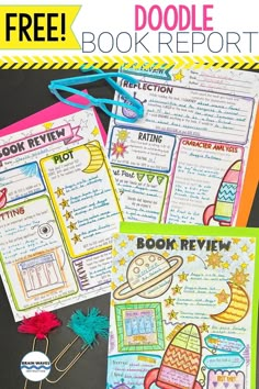 Book Review Project Ideas, Book Report Ideas, 5th Grade Books, 4th Grade Books, Elementary Books, Free Doodles, Reading Projects, Book Reports