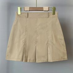 Lasaky - Elegant High-Waisted Pleated Mini Skirt with Flattering Silhouette Bodycon Pencil Skirt, Campus Style, Swing Design, Leather Pleated Skirt, Half Skirt, Layered Skirt, Pleated Mini Skirt, Types Of Skirts, A Line Skirt