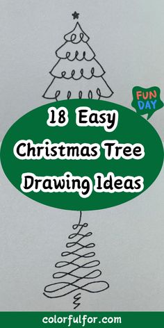 Christmas Drawing Ideas Cartoon Trees Drawing, Christmas Trees Drawing Easy, Sketch Christmas Drawing, Christmas Tree Ideas Drawing Easy, Simple Christmas Designs To Draw, How To Draw Christmas Tree Step By Step, Minimalist Christmas Tree Drawing, Christmas Sketching Ideas, How To Draw A Christmas Wreath