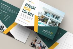 Real Estate Postcard Templates by Pixelpick on @creativemarket Modern Homes For Sale, St P, Comedy Show, Stand Up Comedy