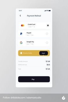 the payment screen is open and ready to be used by someone who wants to pay