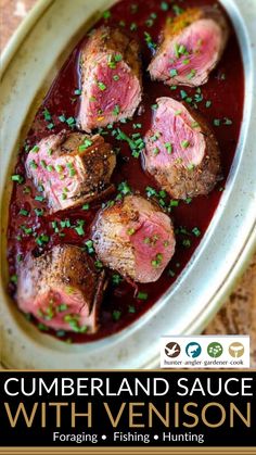 some meat is in a white bowl on a table