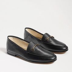 The iconic Loraine Loafer is totally sophisticated and classic. It's truly a designer women's loafer reimagined. The sleek leather sole and goldware dress up this menswear inspired bit loafer to a whole new level of chic. Designed in a variety of colors and materials, the Loraine horsebit loafer can be dressed up or down and compliments any outfit. From the office to a night out, the Loraine has solidified it's place as the best loafer for women. Pairs well with: straight-leg trousers and a cash Best Loafers, Classy Yet Trendy, Womens Loafers, Leather Loafers Women, Bit Loafers, Cashmere Turtleneck, Women's Flats, Menswear Inspired, Leather Loafers