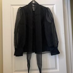 Brand New Size: Small Zara Black Office Blouse, Zara Black Blouse For Office, Black Zara Blouse For Office, Black Zara Tops For Office, Zara Black Formal Tops, Formal Black Zara Tops, Zara Black Spring Blouse, Black Spring Office Shirt, Black Office Shirt For Spring