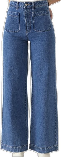 High Rise Wide Leg Jeans Outfit, Rollas Jeans, Spain Outfit, Sailor Jean, Wide Leg Jeans Outfit, Pocket Stitching, High Rise Wide Leg Jeans, The Sailor, Vibe Clothes