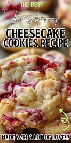 the best raspberry cheesecake cookies recipe is made with a lot of love