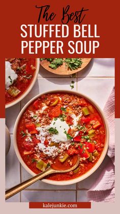 the best stuffed bell pepper soup