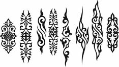 Belly Button Tattoo, Floral Back Tattoos, Diy Popsicle Stick Crafts, Borneo Tattoo, Tattoo Posters, Stencil Decor, Rune Tattoo, Arm Band Tattoo