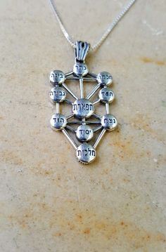 This+powerful+The+ten+Sefirot+pendant+3D+style+made+of+925+Silver+Necklace,+is+a+must+have+Kabbalah+amulet+for+recieving+ The+ten+Sefirot+-+Hebrew:+סְפִירוֹת+meaning+emanations,+are+the+10+attributes/emanations+in+Kabbalah,+through+which+Ein+Sof+(The+Infinite)+reveals+itself+and+continuously+c... Ein Sof, Hebrew Necklace, Esoteric Jewelry, Scripture Jewelry, Purity Ring, Judaica Jewelry, Treasure Gift, Jewish Jewelry, Christian Jewelry