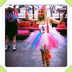 Diy Clown Costume For Women, Diy Clown Costume, Clown Diy, Clown Costume Diy, Clown Costume Women, Pretty Little Fawn, Clown Halloween Costumes, Clown Party, Female Clown