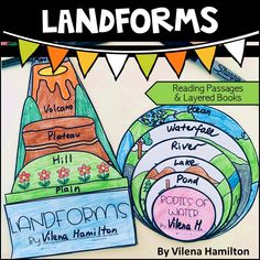 an image of landforms with the words landforms