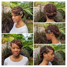 Short Wedding Loc Styles, Elegant Loc Styles Black Women Wedding, Dreadlock Wedding, Wedding Locs, Feminine Locs, Dreadlock Wedding Hairstyles, Locs Ideas, Loc Retwist, Short Loc Styles