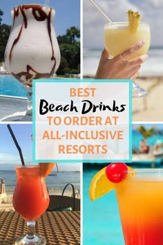 the best beach drinks to order at all - inclusive resort