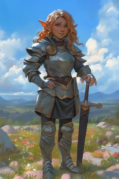 Elf Blacksmith, Halfling Rpg, Gnome Paladin, Halfling Character Art, Halfling Dnd, Dnd Halfling, Character Portrait, Dungeons And Dragons Characters