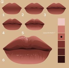 step by step instructions on how to use lip glosses for your lips and eyebrows