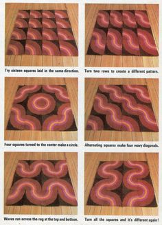 the instructions for how to make an area rug