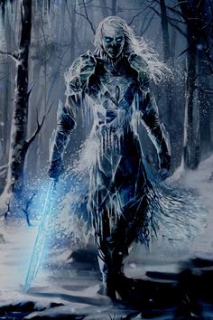 Ice Warlock, Ice Demon Male, Ice Character Design Male, Esper Genesis, Ice Demon, Ice Warrior, Wolf Street, Ice Witch