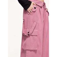 Hot Girl Loose Wide Leg Pink Cargo Pants  Material: 100% Cotton  Size: S, M, L, XL Color: Pink  Season: Spring, Autumn,   Occasion: Leisure, Outdoor, Daily, Vacation Pink Cargo Pants, Waist Cargo Pants, Season Spring, Cargo Pants, Womens Bottoms, Wide Leg, Turn Ons, Pants, Pink