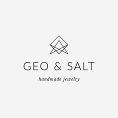 the logo for geo & salt handmade jewelry