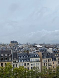 the roofs of several buildings in paris, france