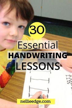 30 Essential Handwriting Lessons Early Writing Activities, Writing Activities Kindergarten, Handwriting Kindergarten, Writing In Kindergarten, Writing Cvc Words, Spelling Lessons