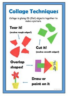 the collage technique is used to teach children how to use collage techniques for arts and crafts