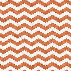 an orange and white zigzag pattern on linen fabric, which is very similar to