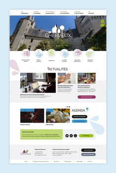 the website design is designed to look like an old castle