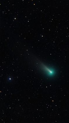 an image of a green object in the sky