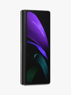 the back side of an iphone xr with purple and green leaves on it, against a white background