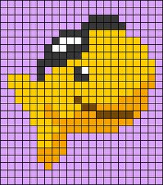 an image of a pixellated yellow bird