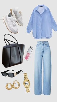 Outfit Ideas 2025 Trends, Clean Girl Work Outfits, Clean Girl Casual Outfits, Clean Girl Fits For School, Casual Clean Girl Outfit, Clean Girl Look Outfit, Clean Girl Style Outfits, Classic Girl Outfits, Clean Girl School Outfits