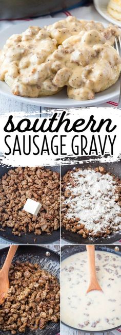 southern sausage gravy is an easy and delicious side dish that's ready in under 30 minutes